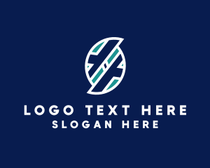 Silicon - Tech Construction Letter S logo design