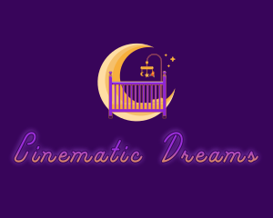 Moon Baby Crib logo design