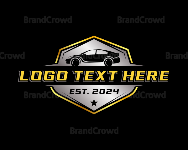 Racing Car Garage Logo