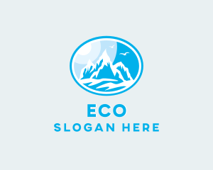 Mountain Peak Hiking Logo