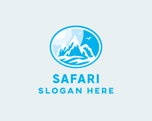 Mountain Peak Hiking Logo