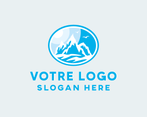 Mountain Peak Hiking Logo