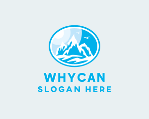 Mountain Peak Hiking Logo