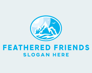 Birds - Mountain Peak Hiking logo design