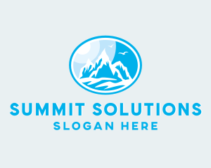 Mountain Peak Hiking logo design