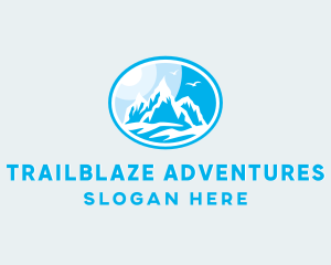 Hiking - Mountain Peak Hiking logo design