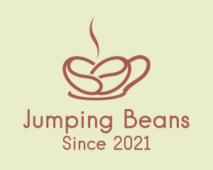 Heart Bean Cup logo design