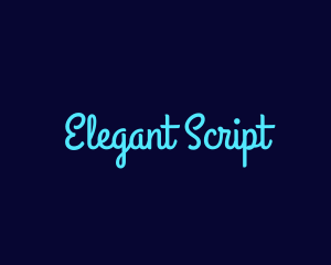 Handwriting - Bright Blue Handwriting logo design