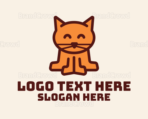 Cute Kitten Cat Logo