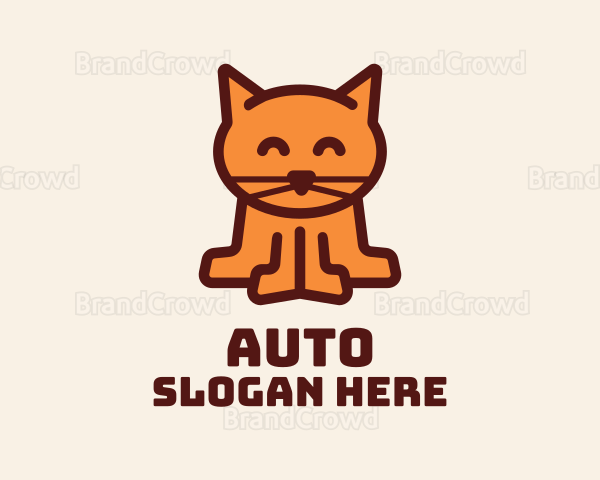 Cute Kitten Cat Logo