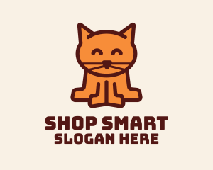 Cute Kitten Cat  Logo