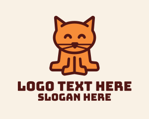 Shelter - Cute Kitten Cat logo design