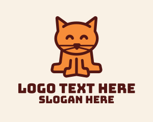 Kitten - Cute Kitten Cat logo design