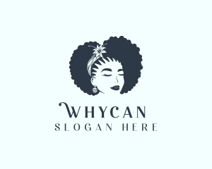 Hair Stylist - Afro Female Salon logo design