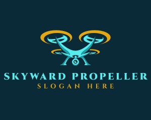 Propeller Drone Camera logo design