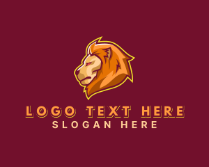 Video Game - Lion Wild Animal logo design