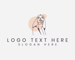 Pastel - Woman Face Skincare logo design