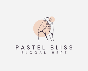 Woman Face Skincare logo design