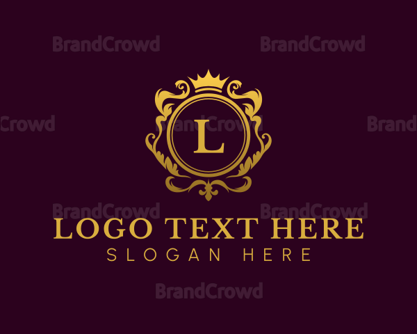 Ornate Crown Jewelry Logo