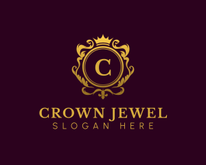 Ornate Crown Jewelry logo design