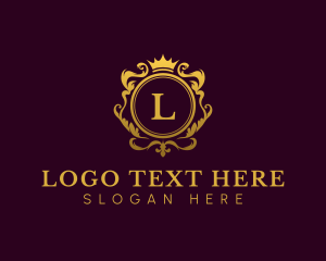 Expensive - Ornate Crown Jewelry logo design