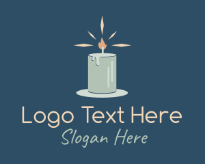 Commemoration - Shining Candle Light logo design