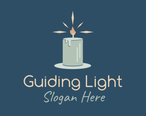 Shining Candle Light logo design