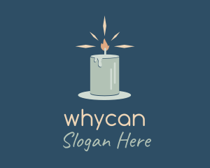 Vigil - Shining Candle Light logo design