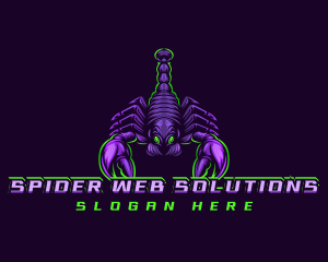 Arachnid - Scorpion Toxic Gaming logo design