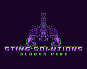 Sting - Scorpion Toxic Gaming logo design