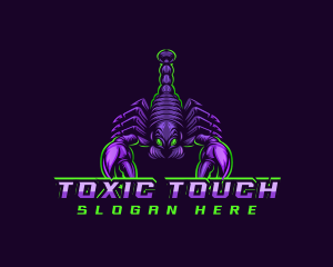 Poisonous - Scorpion Toxic Gaming logo design