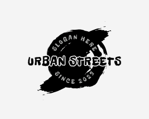 Streets - Graffiti Ink Streetwear Wordmark logo design