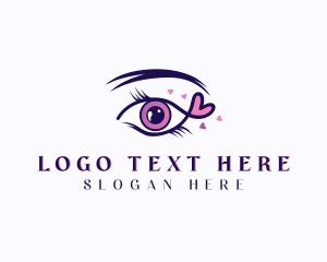 Eyelash Perm - Beauty Grooming Makeup logo design