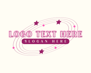 Fortune Telling - Retro Cosmic Star logo design