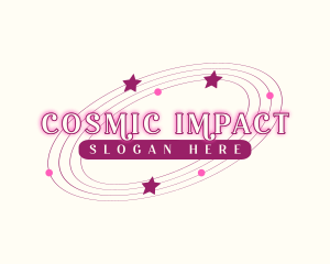 Retro Cosmic Star logo design