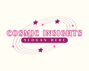 Retro Cosmic Star logo design