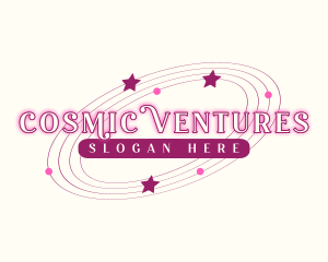 Retro Cosmic Star logo design