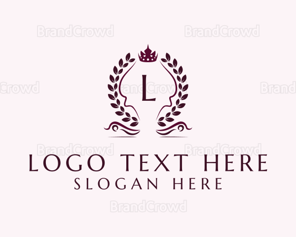 Luxury Royal Crown Wreath Logo