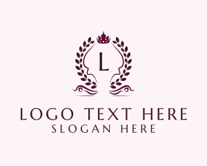 Jewelry Store - Luxury Royal Crown Wreath logo design