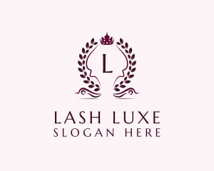 Luxury Royal Crown Wreath logo design