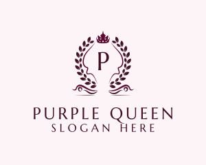 Luxury Royal Crown Wreath logo design