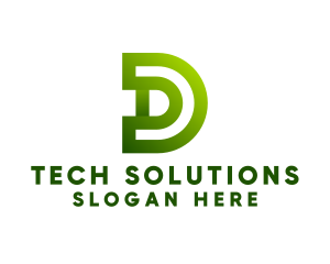 Insurers - Modern Tech Letter D logo design