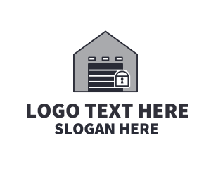 Storage - Lock Storage House logo design