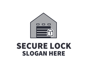 Lock - Lock Storage House logo design