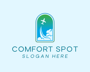 Airplane Travel Flight logo design