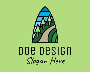 Mountain Path Mosaic  logo design