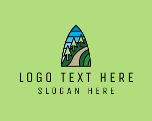 Mosaic - Mountain Path Mosaic logo design