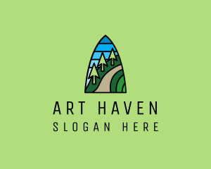 Mountain Path Mosaic  logo design