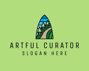 Mountain Path Mosaic  logo design