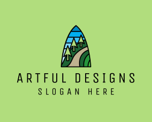 Mountain Path Mosaic  logo design